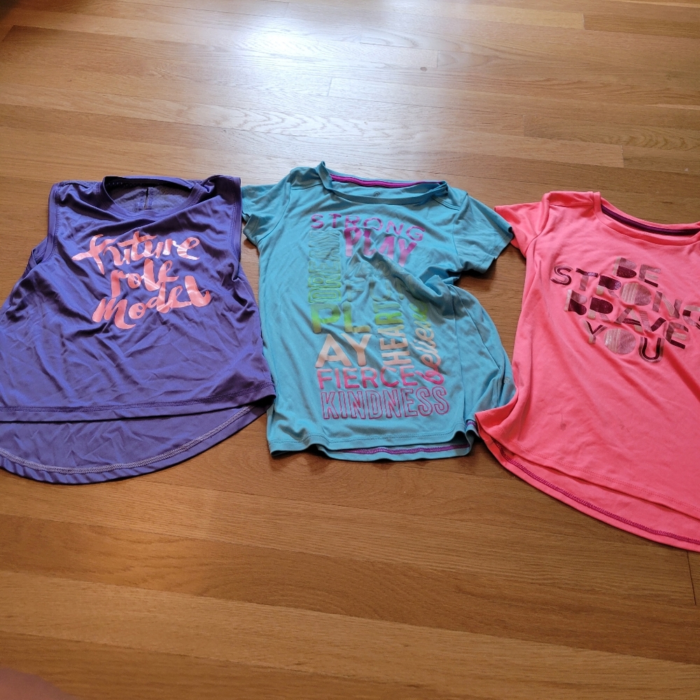Champion girls athletic shirts sz 7/8